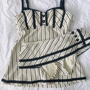 Betsey Johnson Tankini Swimsuit